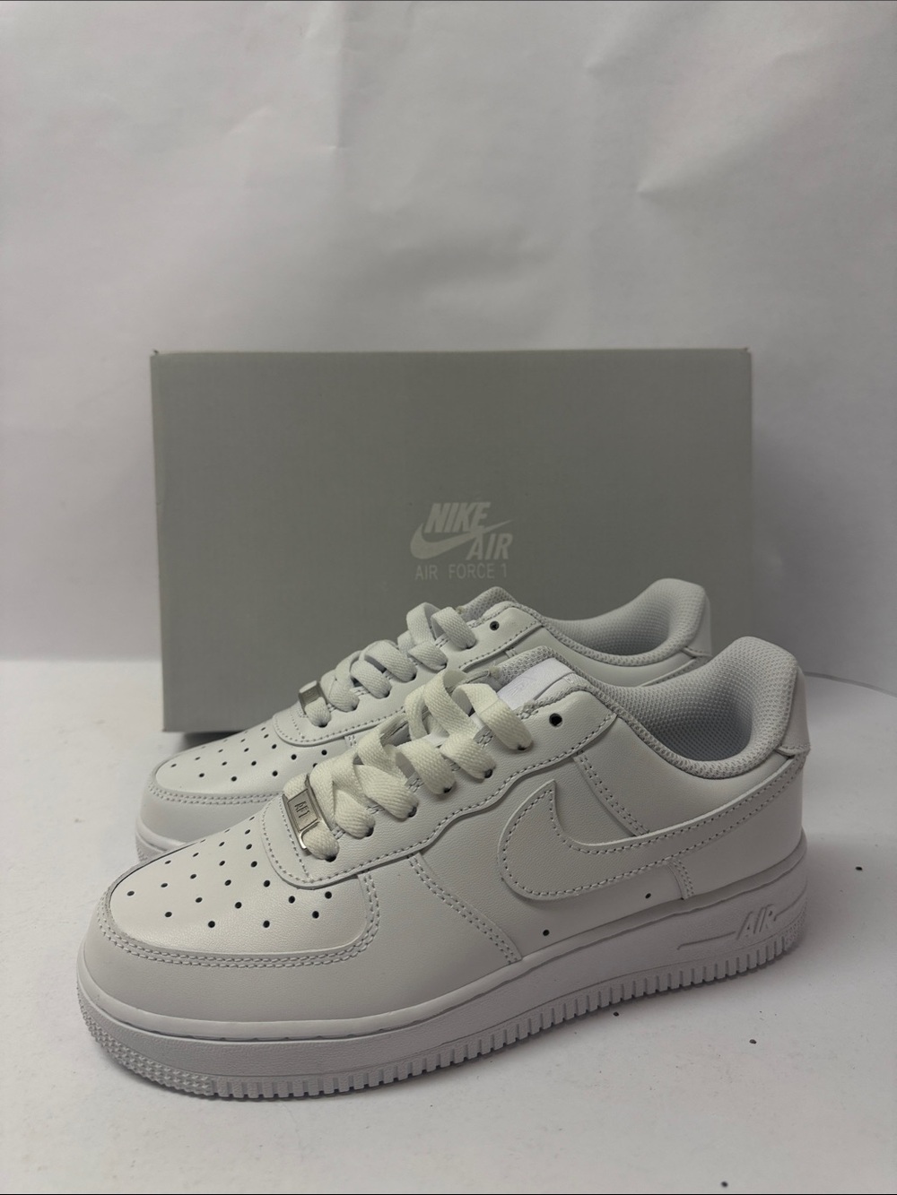 New AF1 white Nike Air Force ones women’s shoes size 8
